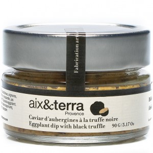 Caviar d'aubergine à  la truffe noire